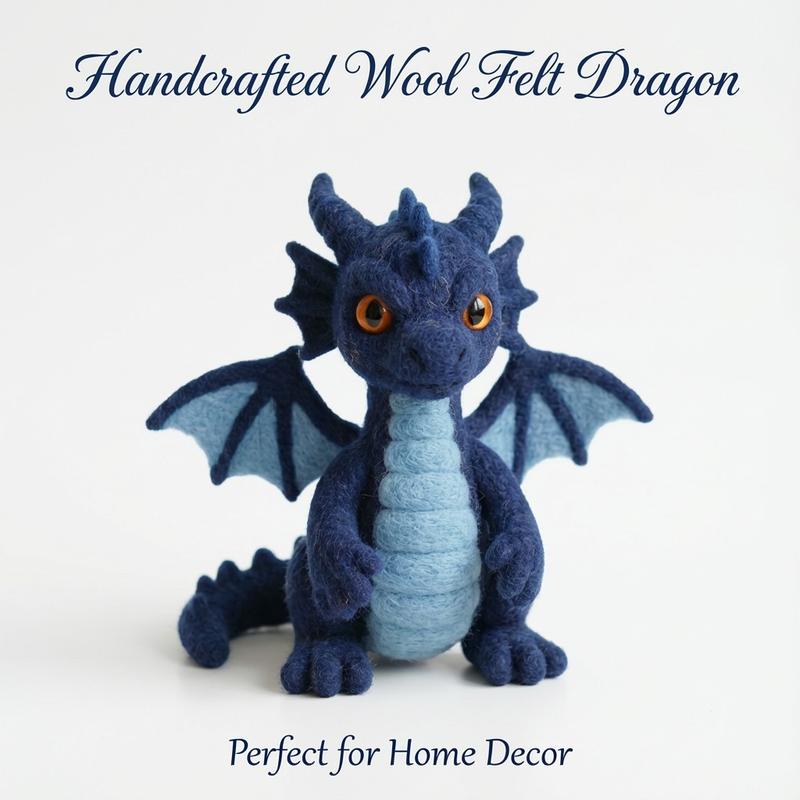 1Set Animal Needle Felting Kit, Felting kits for Beginners adult with Step-by-Step Tutorials, Dinosaur DIY Felting Kit, Cute Funny Home Decorative Ornaments, Birthday Valentine's Day and Christmas Novelty Gifts, Cute Animal Design