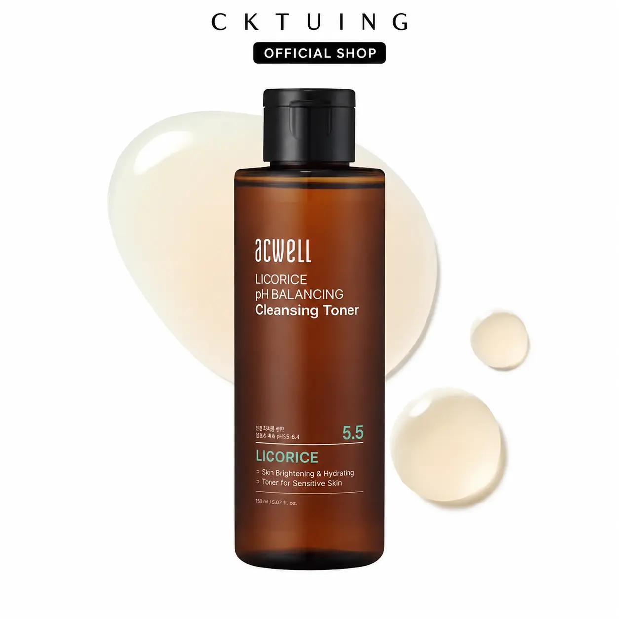 Gentle Plant-Based Korean Toner with Licorice Root, Calming & pH Balancing Facial Water for Sensitive Skin, Alcohol-Free, 5.07 fl oz, Hydrate, Nourishing, Soothing, Unisex, Lightweight, Botanical, Moisturizer, Serum, Remedy For Dark Spots, Youth, Fresh An