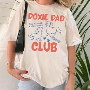 Doxie Dad Club Tshirt, Gift For Father Day, Weenie Tee, Dachshund Lover Shirt, Animals Lover Tee, Gift For Him Her