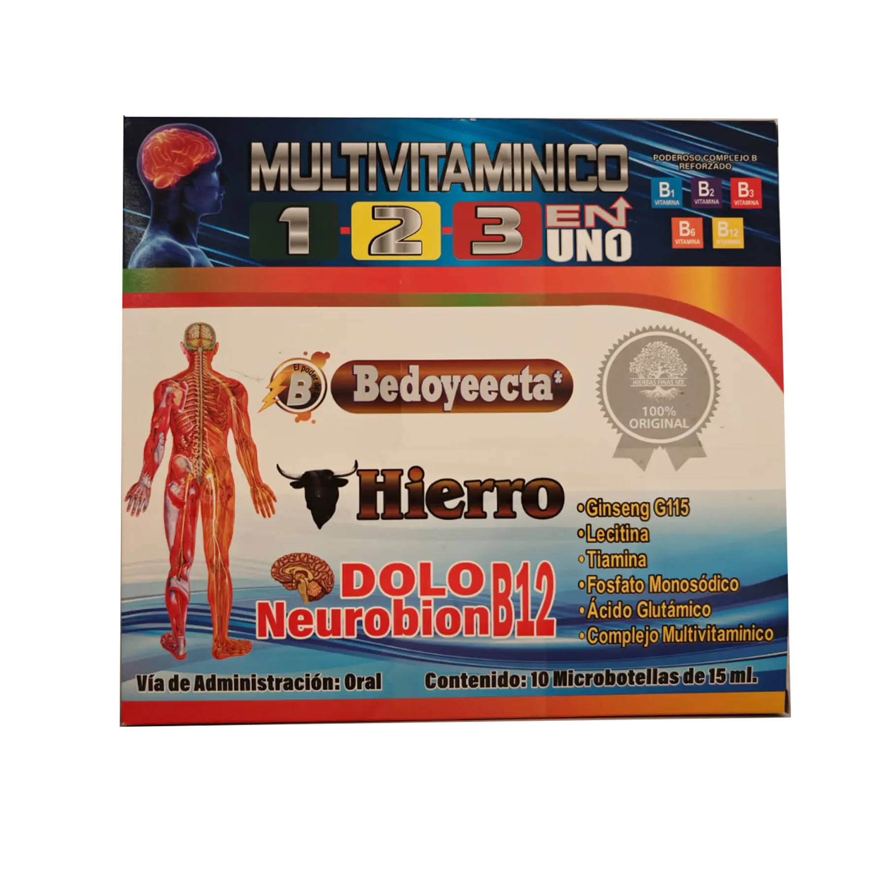 for better mental performance MULTIVITAMINICO 1 2 3 EN UNO