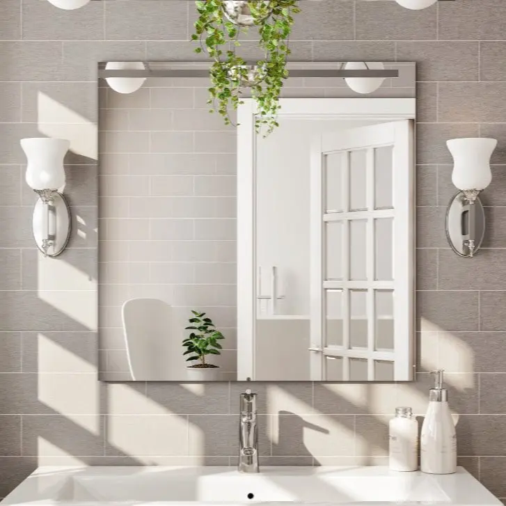 Eviva Sleek 30" x 30" Square Frameless Mirror