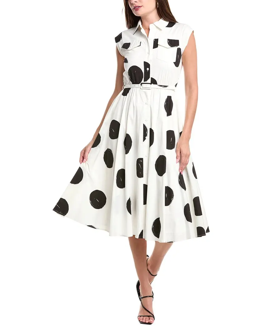 T Tahari Flare Midi Dress