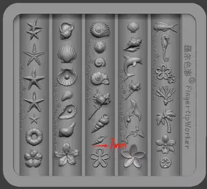 Nail Charm Molds Snake Shape Silicone Nail Art Mold Nail Tools