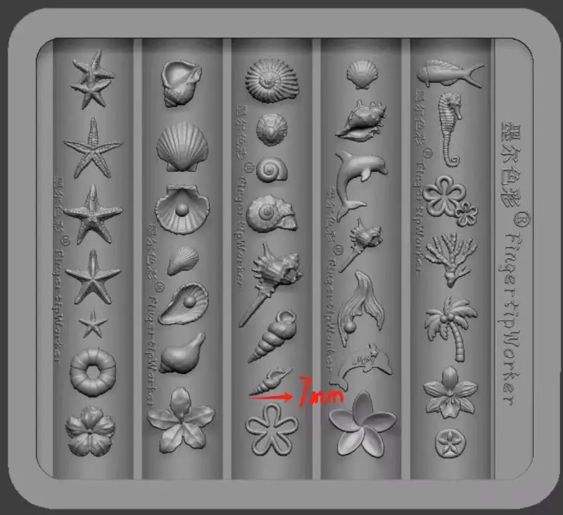 Nail Charm Molds Snake Shape Silicone Nail Art Mold Nail Tools