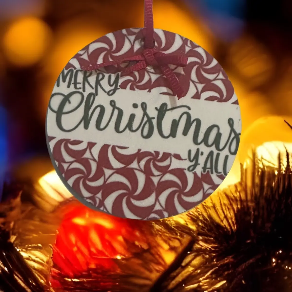 Merry Christmas candy cane ornament Decoration Decor