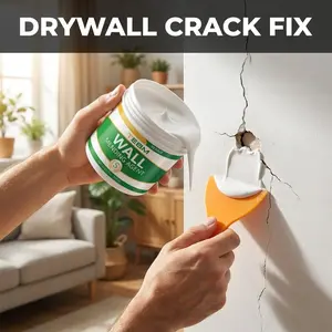 Wall Repair Putty, Waterproof Moisture-Resistant, Smooth Finish, Ideal for Bathroom Cracks, Nursery and Bedroom Wall Fix, DIY Home Renovation