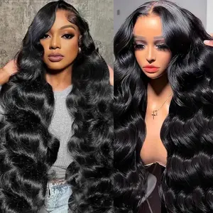 Human Hair Wigs - Natural Black, Body Wave, Full Lace Front, High Quality, Soft & Smooth, Perfect for Daily Wear