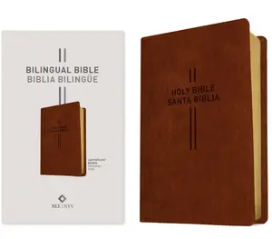 Bilingual Bible / Biblia Bilingüe Nlt/Ntv (Leatherlike, Brown) -- Tyndale - Bible