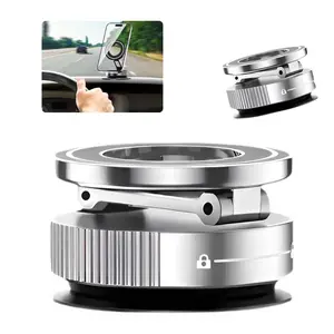 Vacuum Magnetic Car Phone Holder 360° Adjustable Car Phone Mount Foldable Car Phone Stand for Universal Smartphones Phone Accessories Phone Holder Car Phone Mount Compatible with Cars/Mirrors/Smooth Surfaces Cell Phone Mount