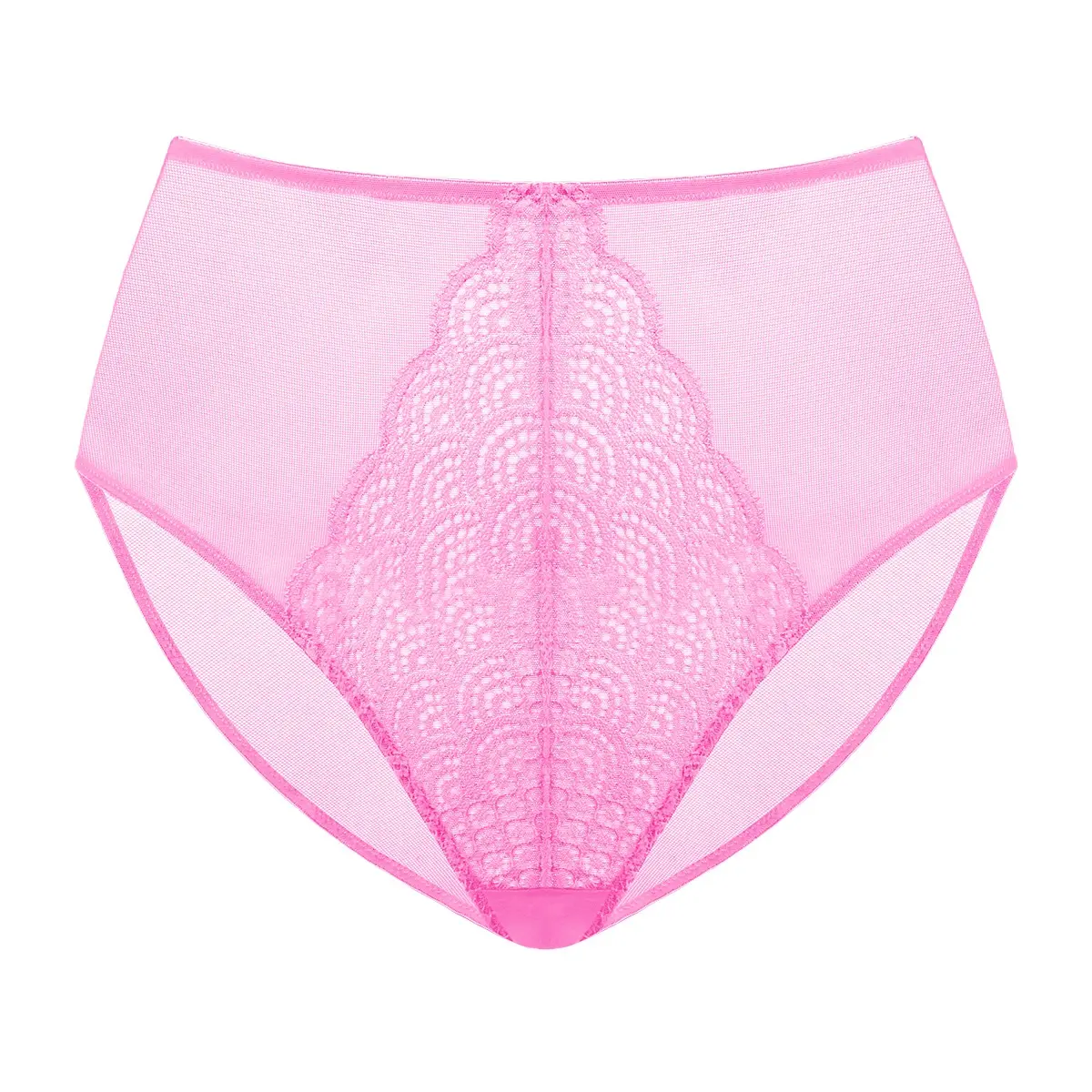 Mermaid Scales-High-Rise-Pink