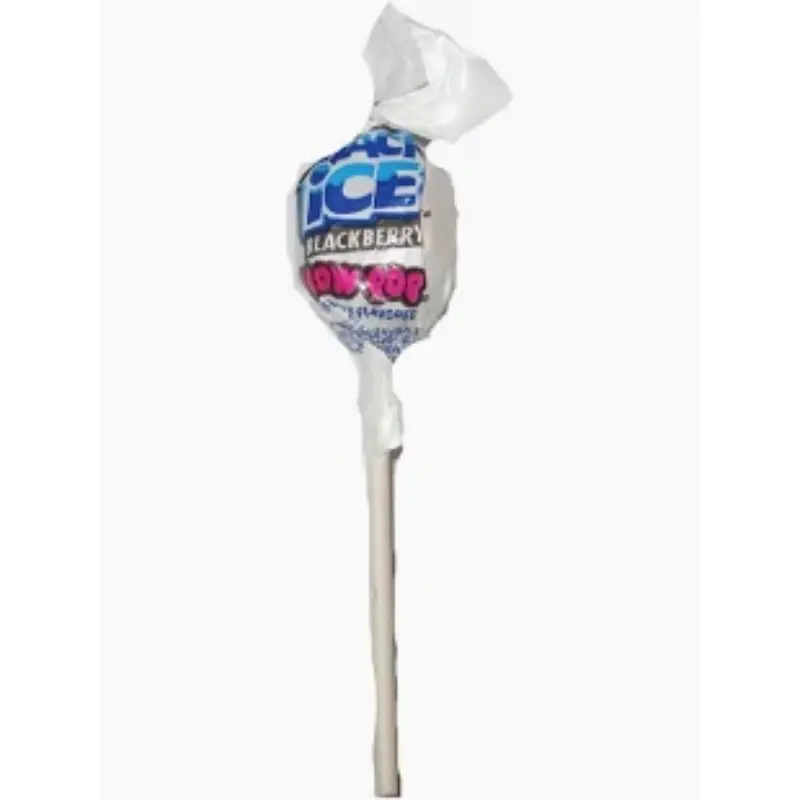 10x Charms Black Ice Berry Blow Pop - Bulk Candy Lot Bundle Wholesale Lollipops Treats Snacks Sweets Chewy Bubble Gum Center Hard Sucker Flavored Stick Fun Party Favors Kids School Lunch Grab Go 0.65oz Each Multipack Set Pack 10ct