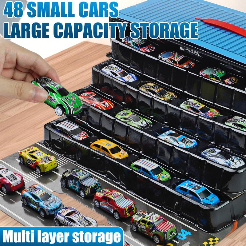 48-Piece Pull Back Alloy Car Set Toy for Kids with Storage Box – Fun & Educational Toy Vehicles for Toddler