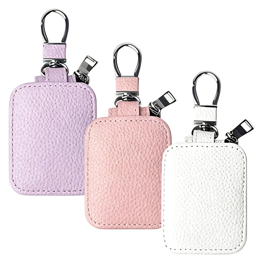3 Packs Portable Zipper Earphone Storage Pouch with Carabiner, EVA Protective Cover for Wired Wireless Earbuds, SD Card Camera Chips