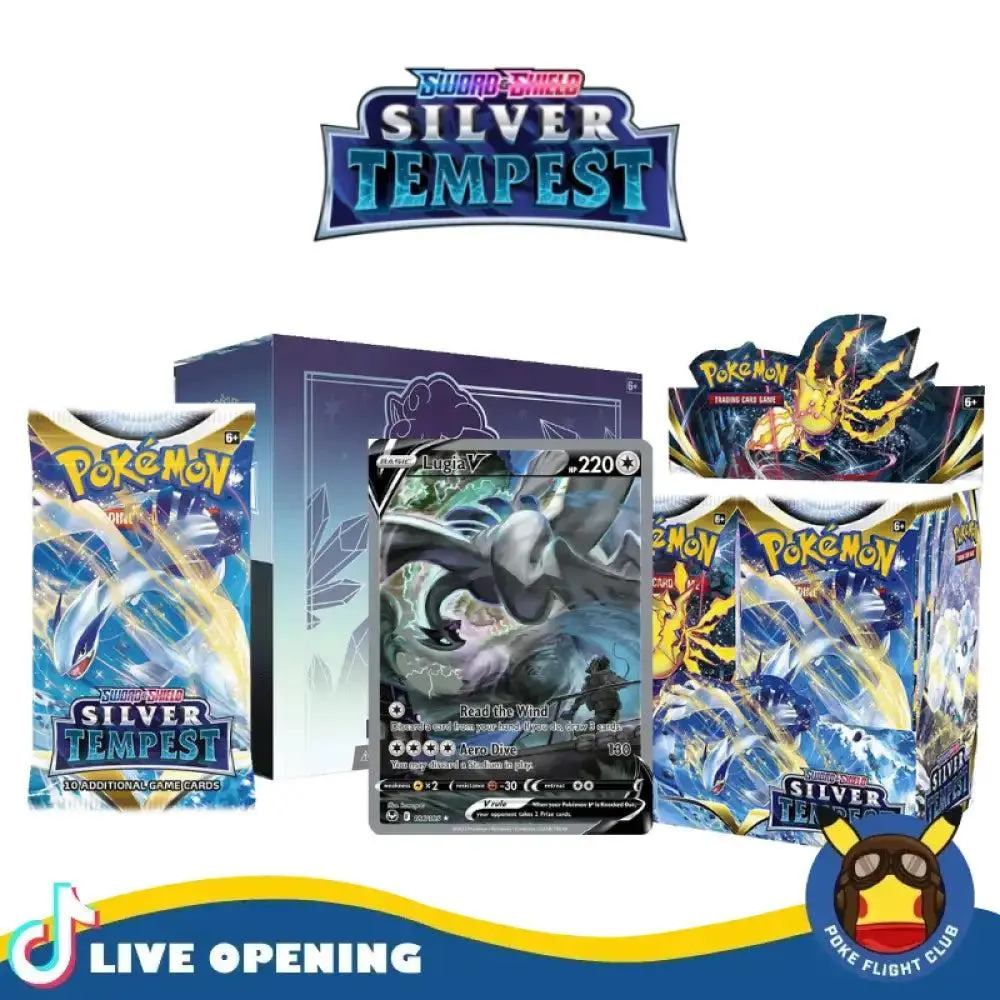 pokemon silver tempest cards Sword & Shield—Silver Tempest Booster Box(36 Packs) – GilbertGames main image 1