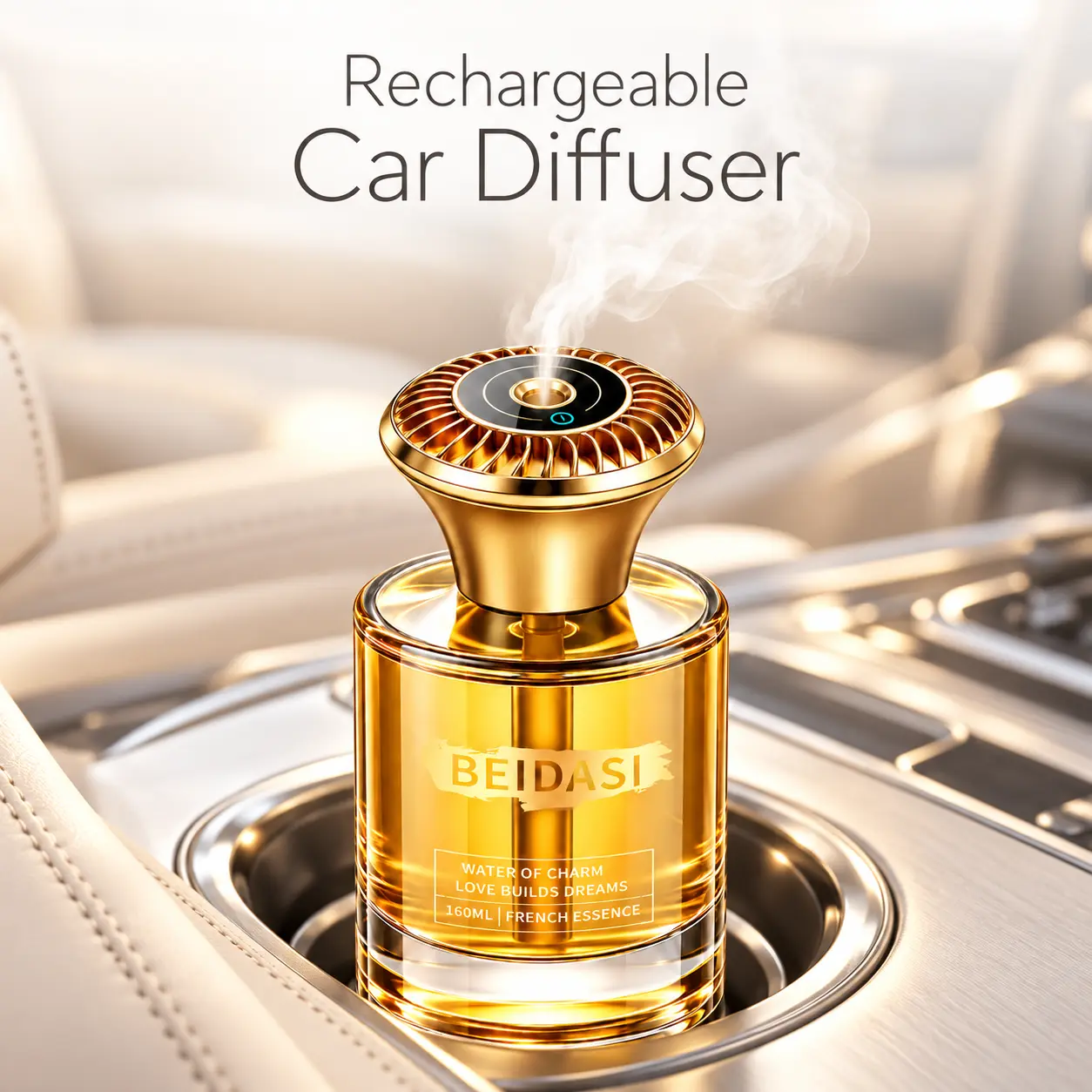 #toolupgrade, Rechargeable Car & Home Air Freshener Aroma Diffuser, 160mL (5.5 FL-Oz) & 450g Single Bottle, 4 Spray Modes, USB-C Charging, 6 Scent Options ,vehicle use
