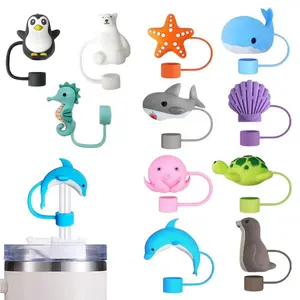 Silicone Straw Cover for Stanley Cups - Reusable Lid Accessories for 30oz & 40oz Tumblers - Available in Various Colors and Designs - Drinkware