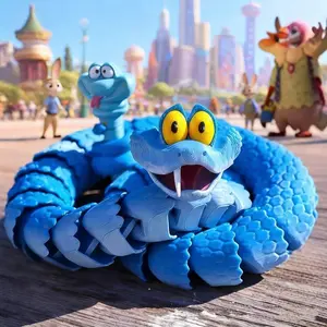 Zootopia Gary 3D Printing Action Figure Anime Movable Joint Fidget Rotatable Articulated Office Desktop Ornament Gift