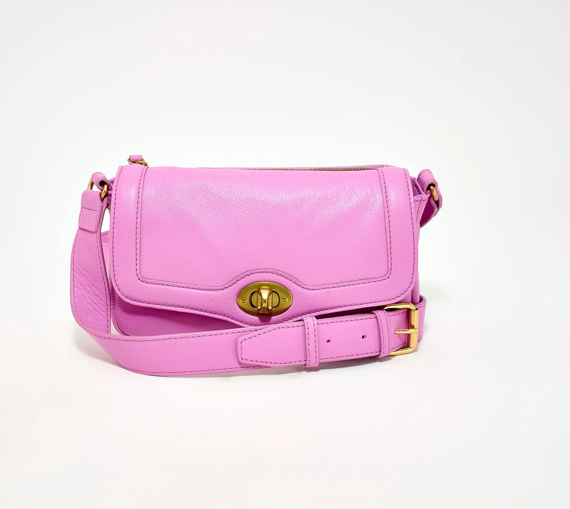 American Leather Co. Avery Double Entry Turnlock Crossbody