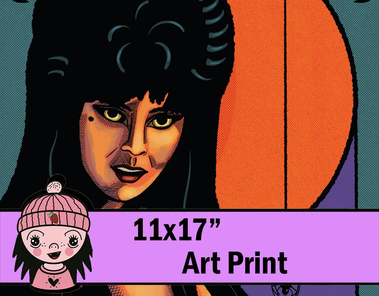 Elvira Mistress of the Dark - 11x17" Art Print