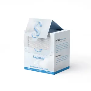 60pic Disposable Face Towel, Soft and Gentle Disposable Face Towel, Portable Face Towel for Home Bathroom Outdoor Travel Skincare