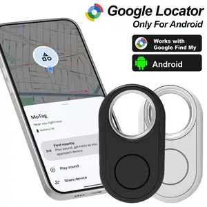 Ultra thin GPS tracker with bidirectional anti loss alarm, suitable for Android and Google Maps positioning, ultra long standby portable finder, suitable for key wallets, wallets, vehicles, pets, dogs, cats, children, elderly people, anti-theft and anti w