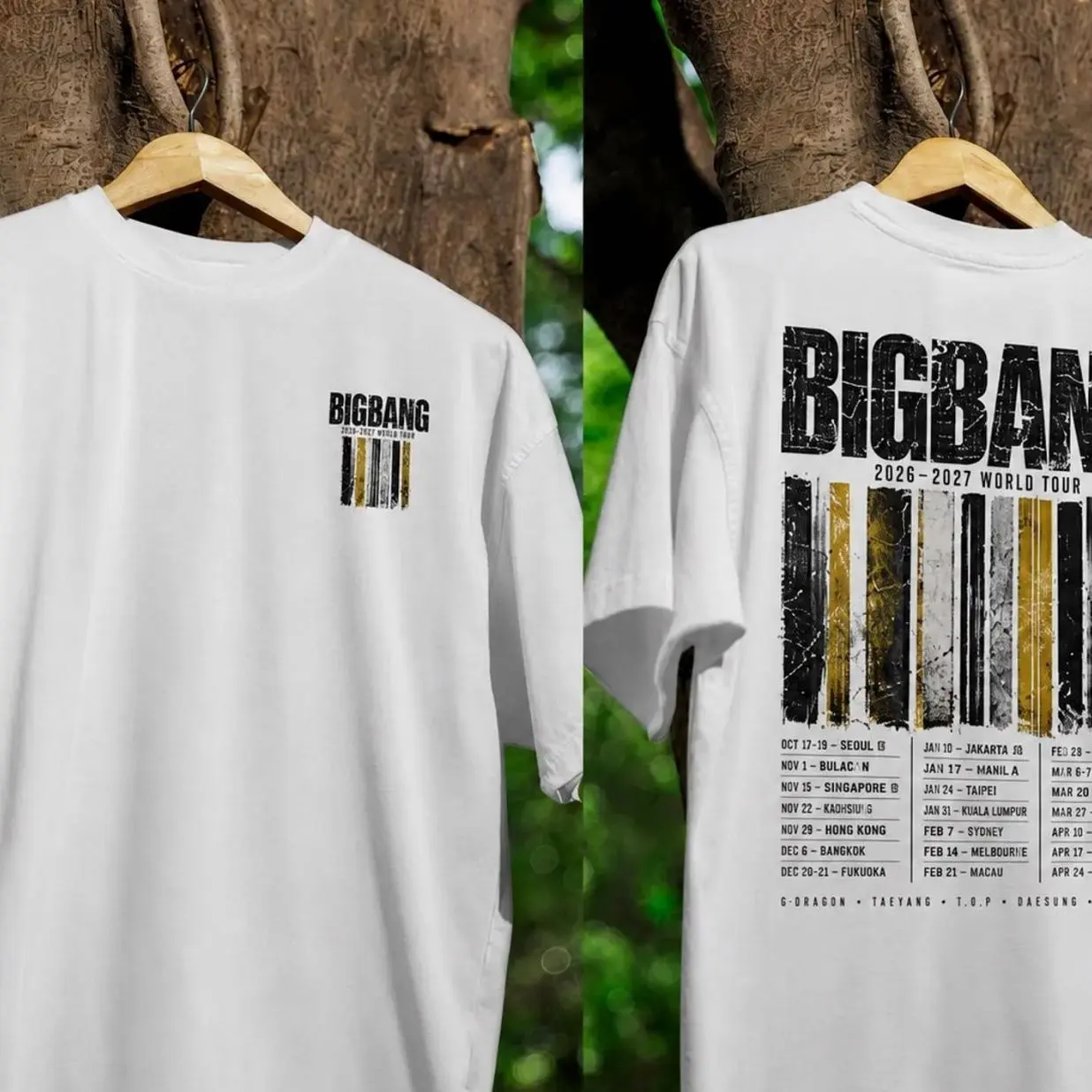 BIGBANG World Tour 2026-2027 T-shirt, K-pop vintage Unisex S-5XL Graphic Tee
