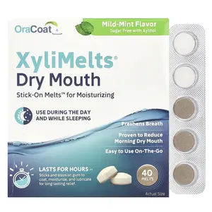 OraCoat XyliMelts® Dry Mouth, Mild-Mint, 40 Melts | HSA/FSA Eligible