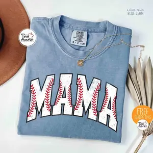 Baseball Mama Sweatshirt, Baseball Game Day Hoodie, Raising Ballers T-shirt, Retro Baseball Mom Shirt RZCPJ