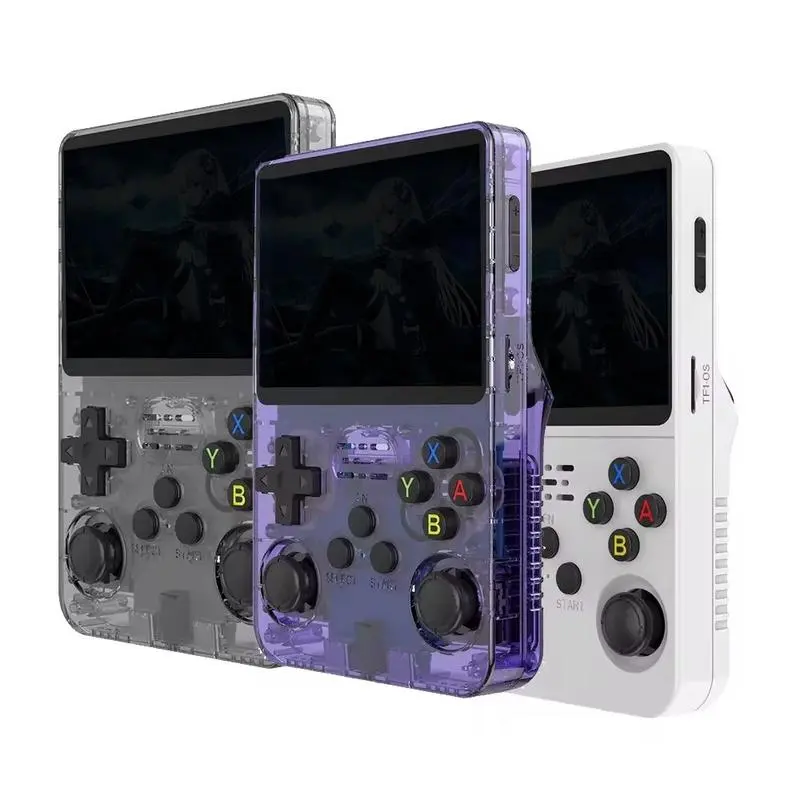 Portable R36S Retro Handheld Gaming Console - Rechargeable Portable Console, 3.5-inch IPS Screen, 3000mAh Battery, 64GB Storage, 20000+ Classic Games, Linux OS, 2-Player Mode, Protective Design, 3.5mm Headphone Jack, Type-C Port