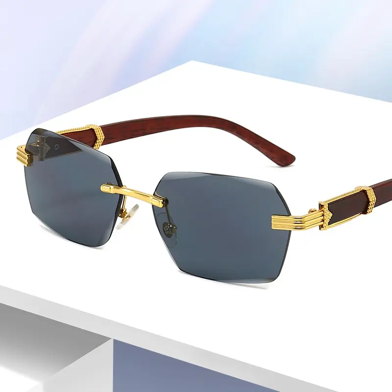 Small Y2k Narrow Rectangle  Womens Mens Retro 80s 90s Skinny Sunnies  rimless sunglass sunny  fashion summerwins