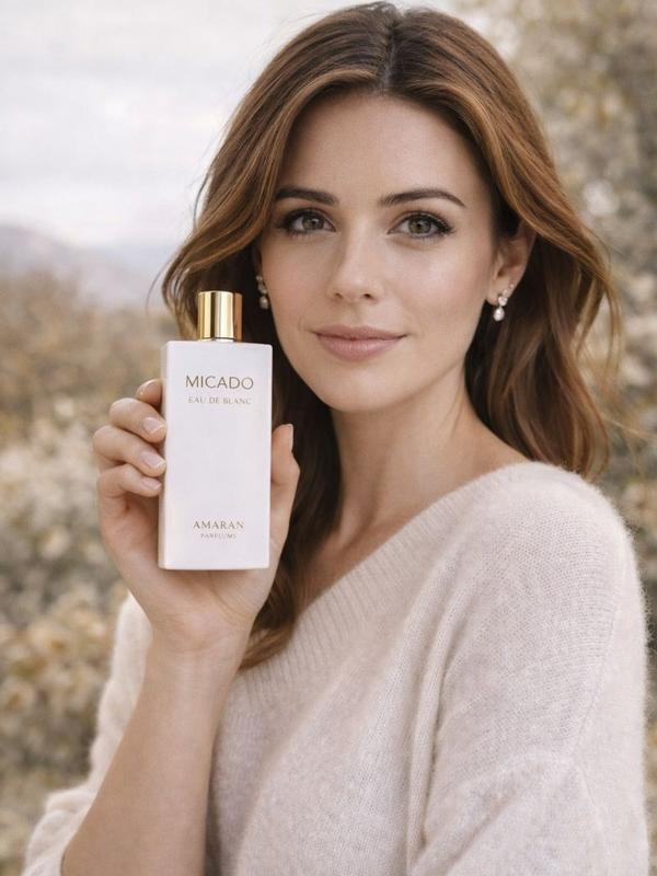 AMARAN Micado Eau de Blanc for Women Eau de Parfum EDP 100 mL 3.4 fl oz Soft Floral Glow Perfume