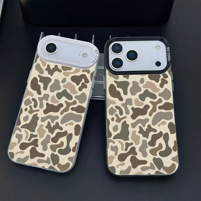 Vintage Sitka Camo Shockproof Smartphone Case - Frosted Matte Hard Polycarbonate Back Casing, Anti-Fall, Helps Resist Fingerprints and Dust, Easy to Wipe Accessory for iPhone 18 17 16 16E 15 14 13 12 11 Pro Max Plus X XR XS, Women's Accessories