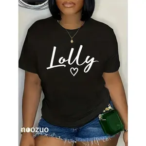 100% Cotton Lolly Gifts For Women Grandma Heart Mother's Day Lolly T-Shirt