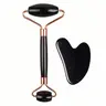 2pcs/set Resin Facial & Eye Massager Roller Set, Beauty Roller, Dual-Head Gua Sha Scrapping Massage Stick, Daily Skincare Tool, Facial Care Tools for Men & Women