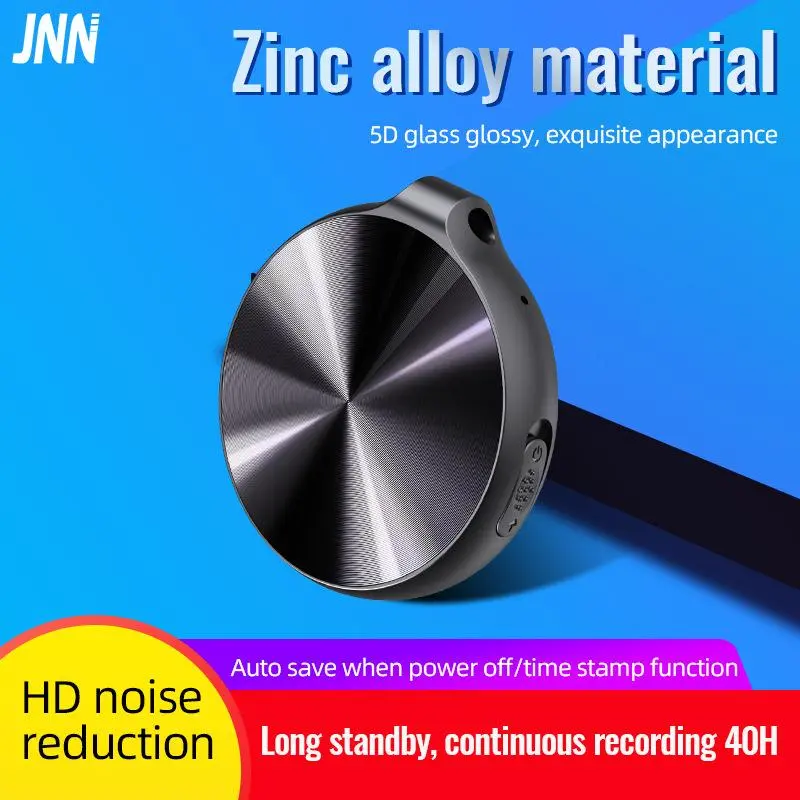 Audio Recorder Smart Voice Activated HD Noise Reduction Portable Digital with MP3 Player for Office Meetings Training Sessions
