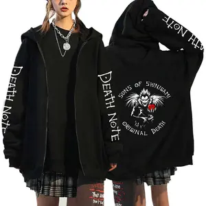 Autumn and Winter Death Note Death Note Men's and Women's Casual Zipper Hoodie Sweater Top Cardigan