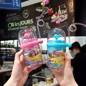 Whale Spray Water Cup Set, 1/2 Piece Whale Sprayer Bottle, Cute Dolphin Goldfish Design, Ideal for Drinking Milk & Water