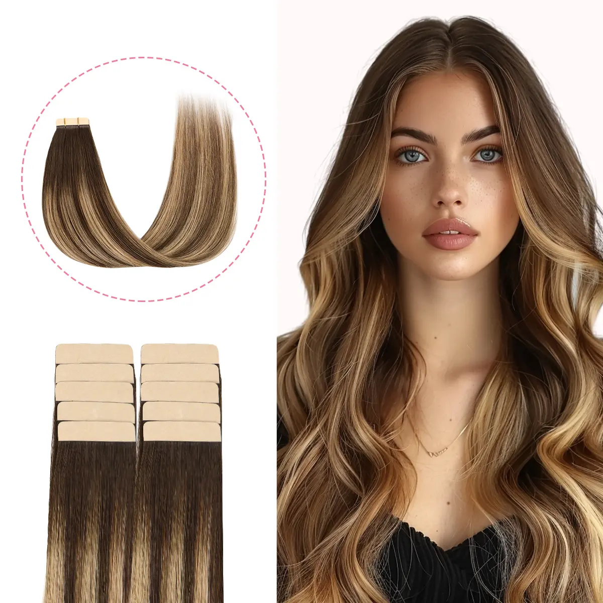 #4/27/4 Caramel Blonde Balayage