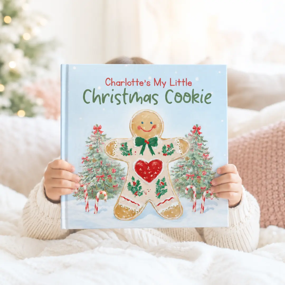 Personalized Baby's First Christmas Storybook | Custom Name Book Keepsake | Toddler Stocking Stuffer Gift