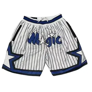 Vintage Mens Magic Basketball Shorts – Summer Athletic Mesh Gym USA Sportswear
