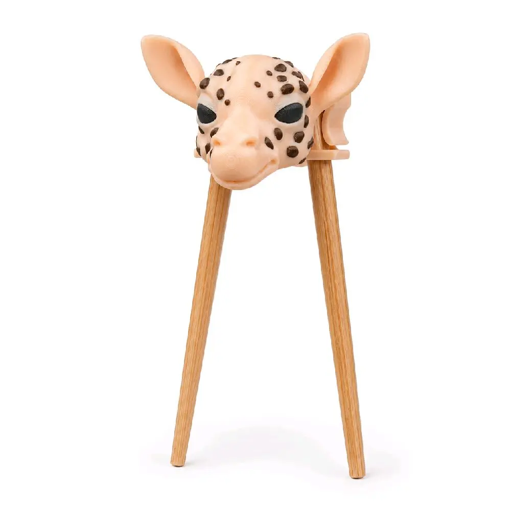 Giraffe-Themed Spotted Cutlery & Tableware Holder, Chopstick Storage Accessory for Organized Stylish Kitchen Dining Organization