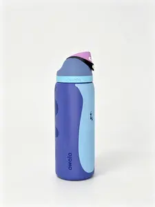 Owala 32oz Purple & Blue FreeSip Drinkware Flask, Leakproof Stainless Steel Insulated Travel Cup, Cold-Retaining for 24H, Flasks Drinkware Flasks Bottled Portable Mug Tumbler Water Bottles day gift