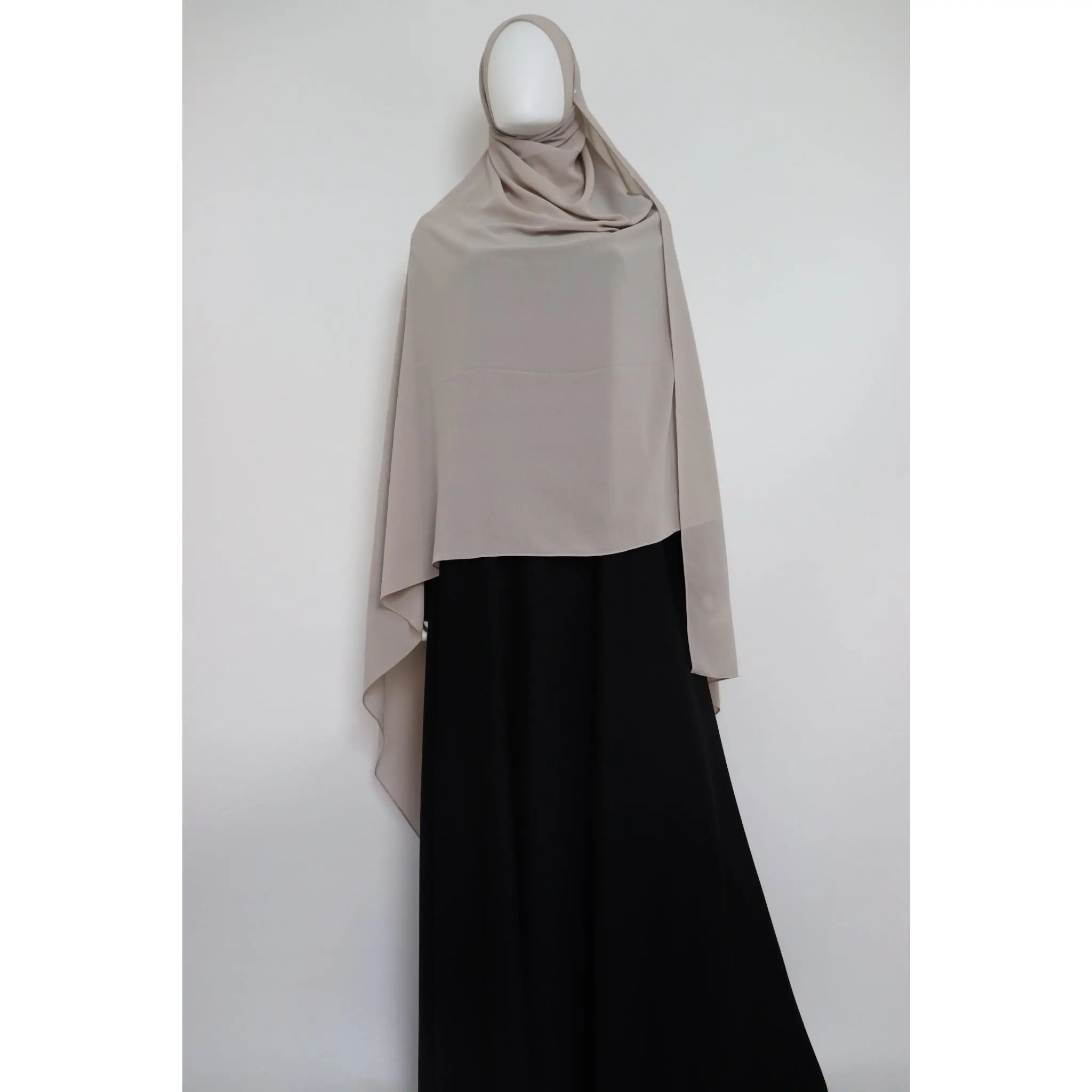 XL Premium Chiffon Hijab - Pebble