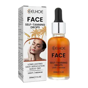 Facial Tanning Aid Serum Natural Fashion Wheat Bronze Moisturizing Beauty Sunless Tanning Aid Raspberry Sensitive Skin Repair Moisturizer