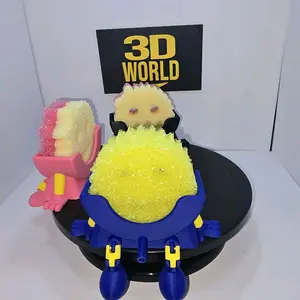 Smiling Sponge Holder Set – Male & Female Versions, Multiple Colors, Includes 1 Sponge