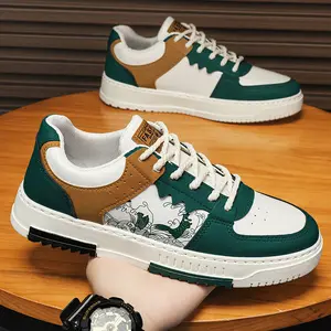 Plus-size men's shoes 2026 new spring sneakers, trendy versatile soft-soled sports casual white shoes