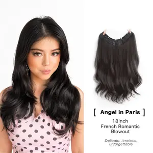 [Angel in Paris]-Qbeauty Invisible Layered  18-inch Clip in Hair Extensions by Amara