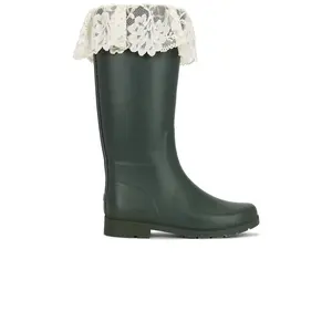 For Love & Lemons Brigitta Rain Boot in Evergreen
