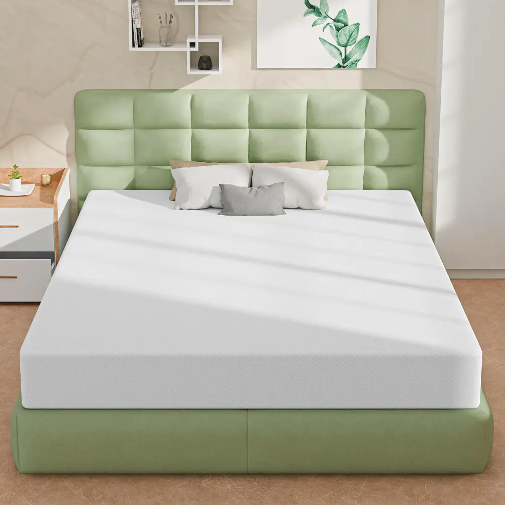 8 Inch King Size Mattress, Gel Memory Foam King Mattress, Pressure Relieving, Cooling Gel Foam, King Mattress in a Box, Certipur-Us Certified, Bed-in-a-Box, King, 80"L x 76"W x 8"Th, White