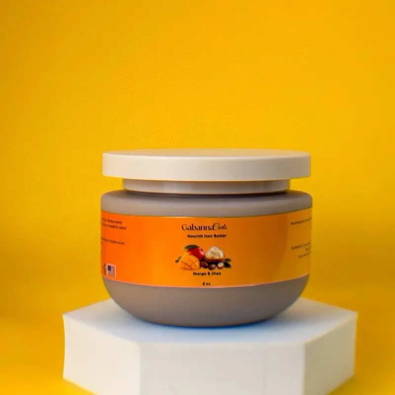 Gabanna Curls Mango & Shea Hair Butter | Moisturizer & Curl Sealing Butter for Curly, Coily & Wavy Hair